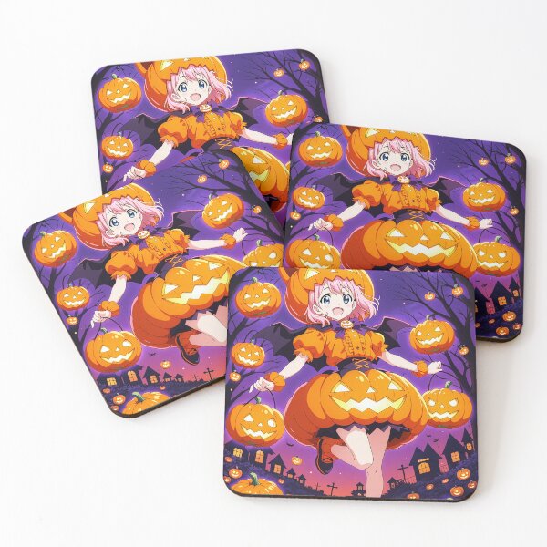 Item preview, Kawaii Pumpkin Girl – Cute Anime Halloween Night Art designed and sold by S-Viirgo.