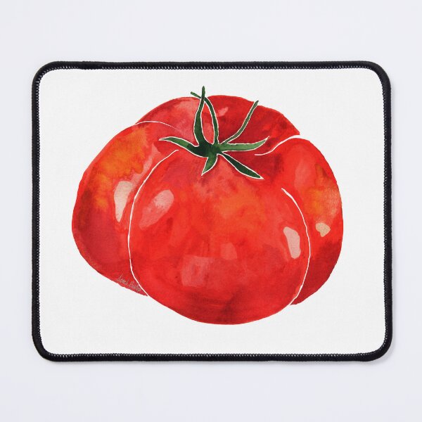 Artikelvorschau, Aquarell-Tomate – Gartenfrische Produkte Kunstdruck entworfen und verkauft von CrookedThistleStudio.