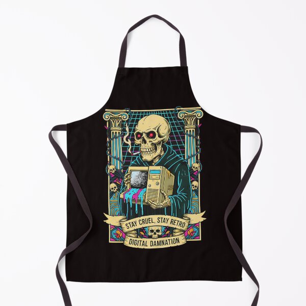Item preview, Skeletons Digital Damnation: Stay Cruel, Stay Retro designed and sold by CoffinsArt.