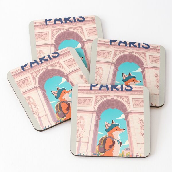 Item preview, Cute Fox in Triumphal Arc Paris  designed and sold by Aguilar Trips.