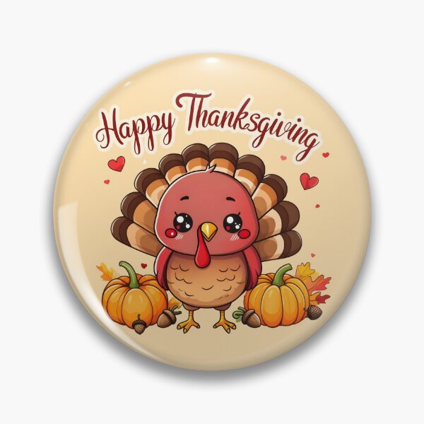 Item preview, Kawaii Turkey | Cute Thanksgiving designed and sold by Uglyandcute.