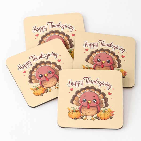 Item preview, Kawaii Turkey | Cute Thanksgiving designed and sold by Uglyandcute.