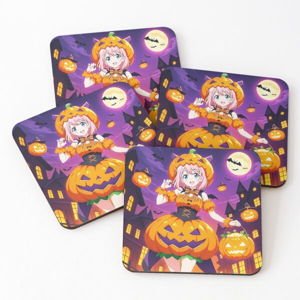 Item preview, Kawaii Pumpkin Girl – Cute Anime Halloween Art designed and sold by S-Viirgo.