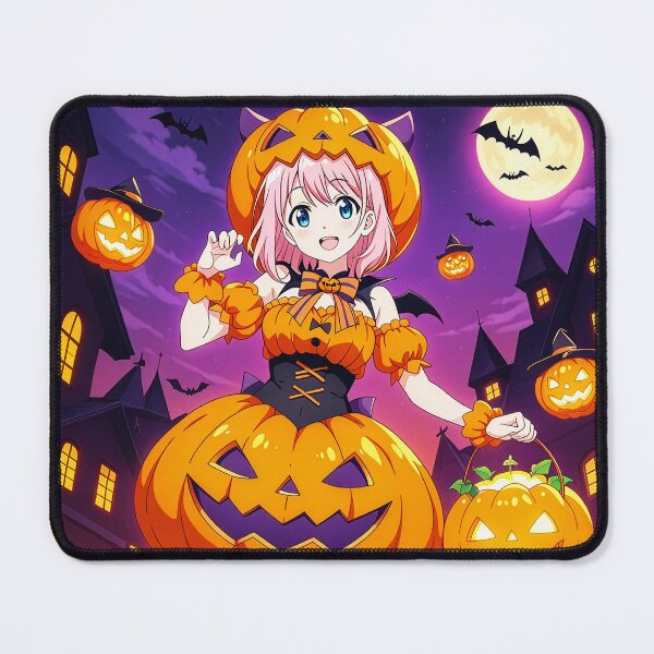 Item preview, Kawaii Pumpkin Girl – Cute Anime Halloween Art designed and sold by S-Viirgo.