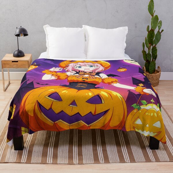 Item preview, Kawaii Pumpkin Girl – Cute Anime Halloween Art designed and sold by S-Viirgo.