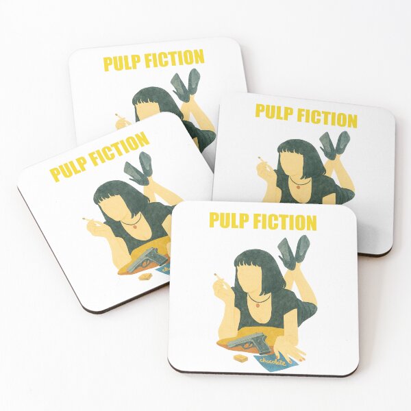 Item preview, Pulp Fiction Mia Wallace Minimalist Design – Faceless Poster Tribute designed and sold by stillnoir.