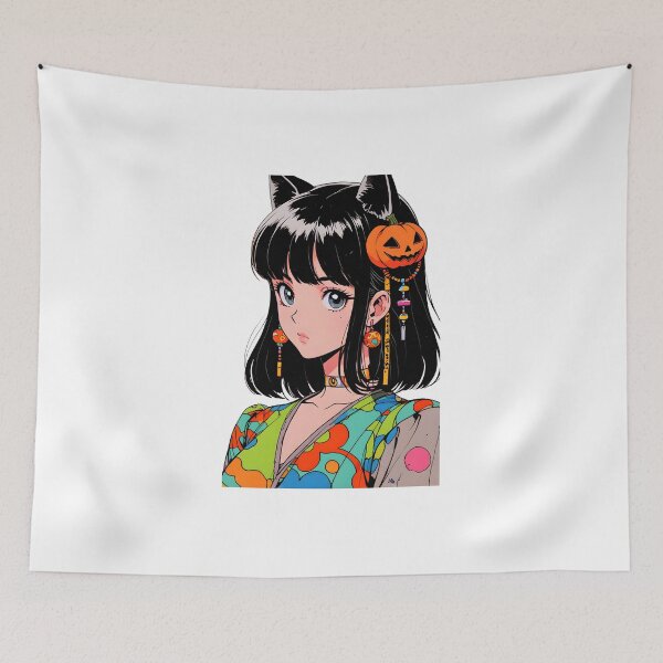 Item preview, Sticker retro girl halloween designed and sold by RadiantGraphics.