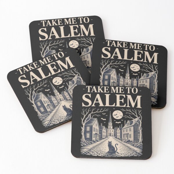 Item preview, Haunted Village Spooky Halloween Witch Town Take me to Salem designed and sold by Vastingan.