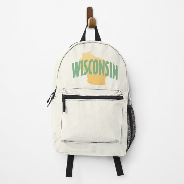 Item preview, Wisconsin - Retro Style Curved Text with State Shape designed and sold by chosenhomes.