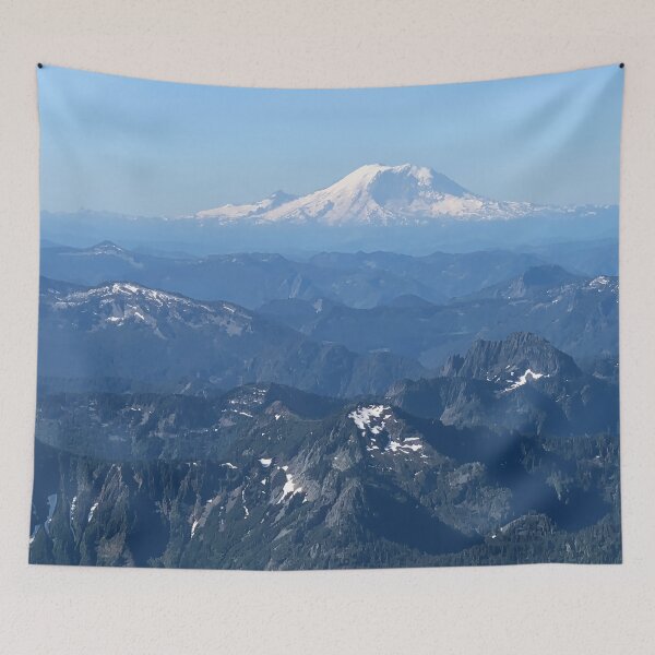 Item preview, Mount Rainier with Cascade Mountains designed and sold by flyscenicair.