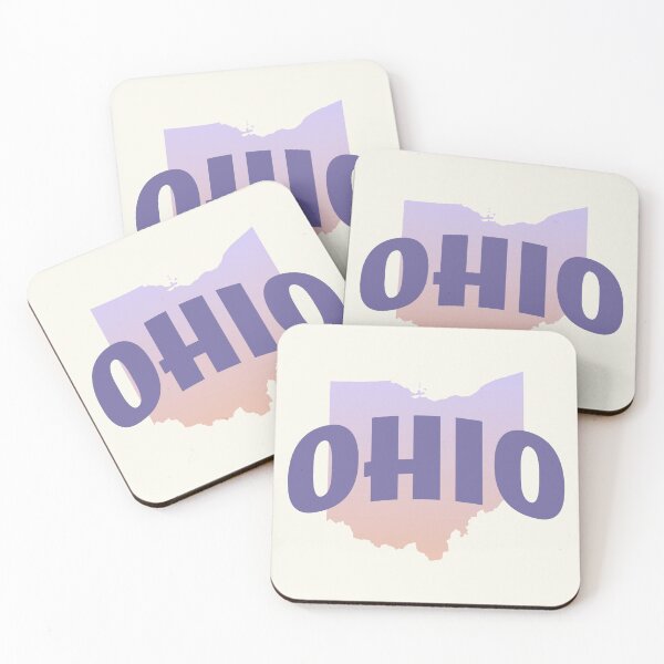 Item preview, Ohio - Retro Style Curved Text with State Shape designed and sold by chosenhomes.
