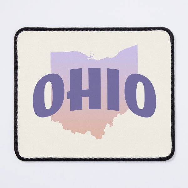 Item preview, Ohio - Retro Style Curved Text with State Shape designed and sold by chosenhomes.