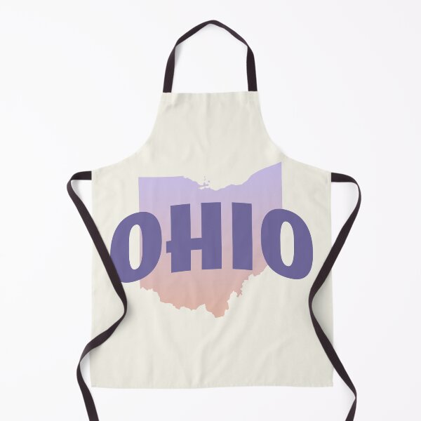 Item preview, Ohio - Retro Style Curved Text with State Shape designed and sold by chosenhomes.