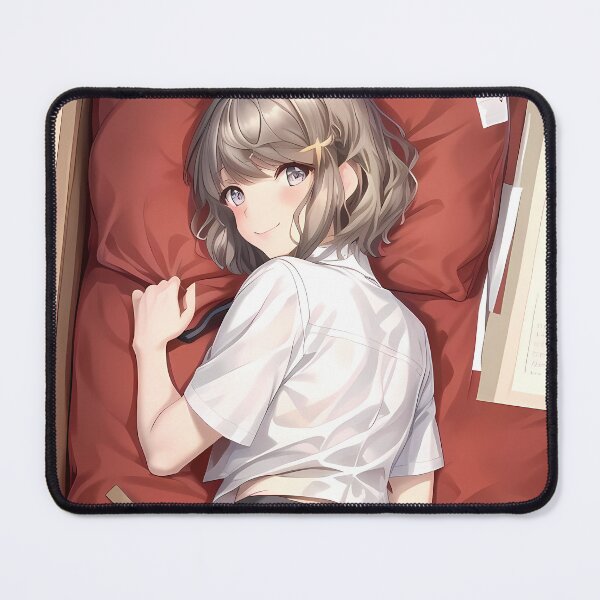 Item preview, Tomoe Koga Bunny Girl Senpai Anime Girl Waifu Relaxed Moment designed and sold by Cautenjari.