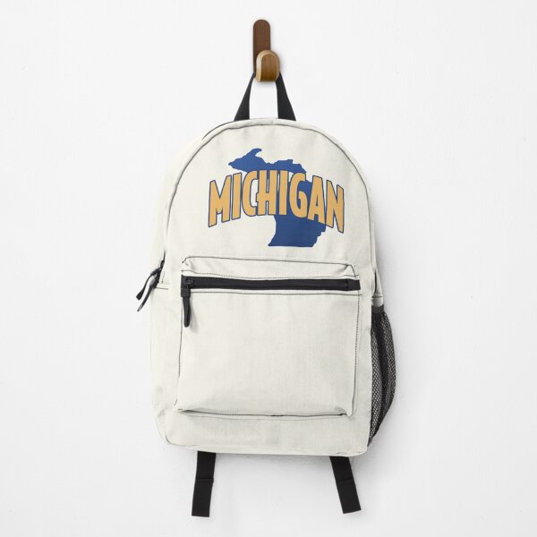Item preview, Michigan - Retro Style Curved Text with State Shape designed and sold by chosenhomes.
