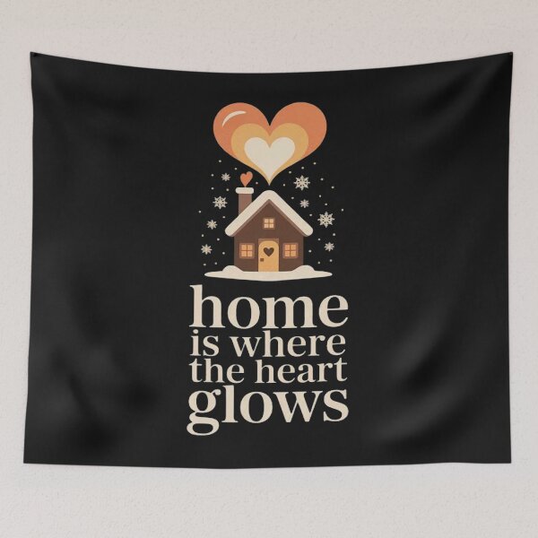 Item preview, Home is Where The Heart Glows Cozy Aesthetic  designed and sold by Vastingan.