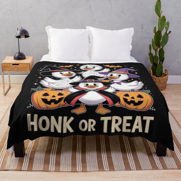 Item preview, Honk or Treat Goose Shirt Cute Halloween Pumpkin Ghost designed and sold by Vastingan.