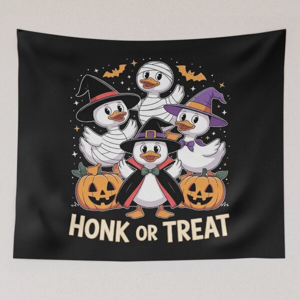 Item preview, Honk or Treat Goose Shirt Cute Halloween Pumpkin Ghost designed and sold by Vastingan.