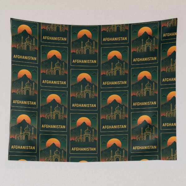 Item preview, Afghanistan Neon Travel designed and sold by Thistle-TShop.