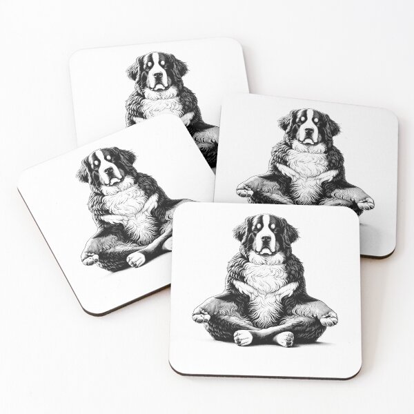 Item preview, Bernese Mountain Dog Yoga Lotus Meditation Dog Lover designed and sold by DoodleTortle.