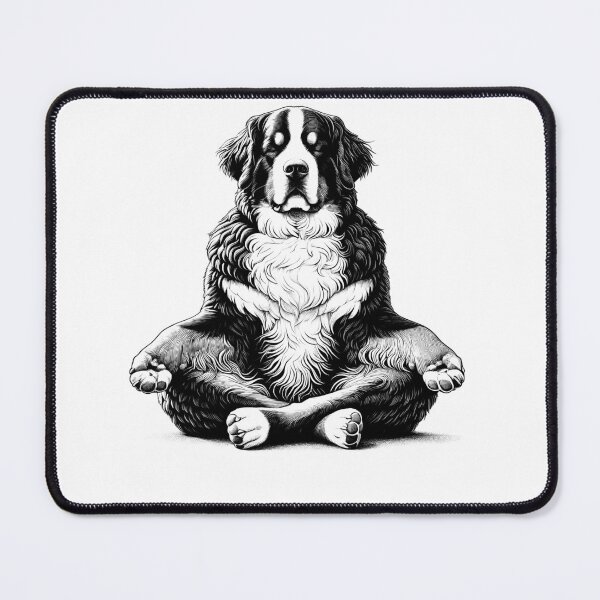 Item preview, Bernese Mountain Dog Yoga Lotus Meditation Dog Lover designed and sold by DoodleTortle.
