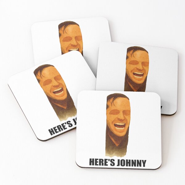 Item preview, The Shining Jack Nicholson Scream here's johnny– Horror Movie Minimalist Watercolor Art designed and sold by stillnoir.