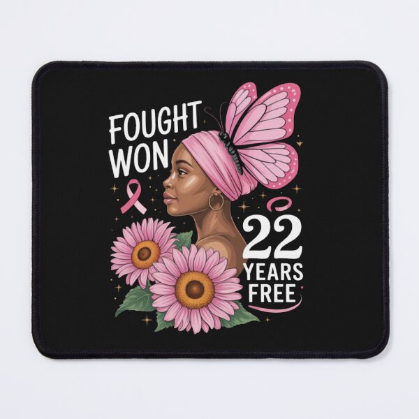 Item preview, I Fought I Won 22 Year Free Breast Cancer Black designed and sold by Vastingan.