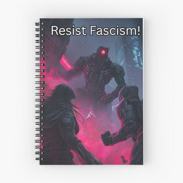 Item preview, "Resist the Machine: Cyberpunk Fascism Uprising" designed and sold by Fortress76.