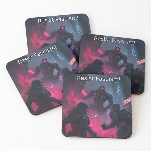 Item preview, "Resist the Machine: Cyberpunk Fascism Uprising" designed and sold by Fortress76.