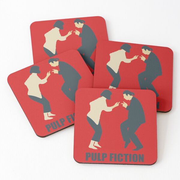 Item preview, Pulp Fiction Minimalist Dance Scene Design – Faceless Tarantino Cult Classic Art designed and sold by stillnoir.
