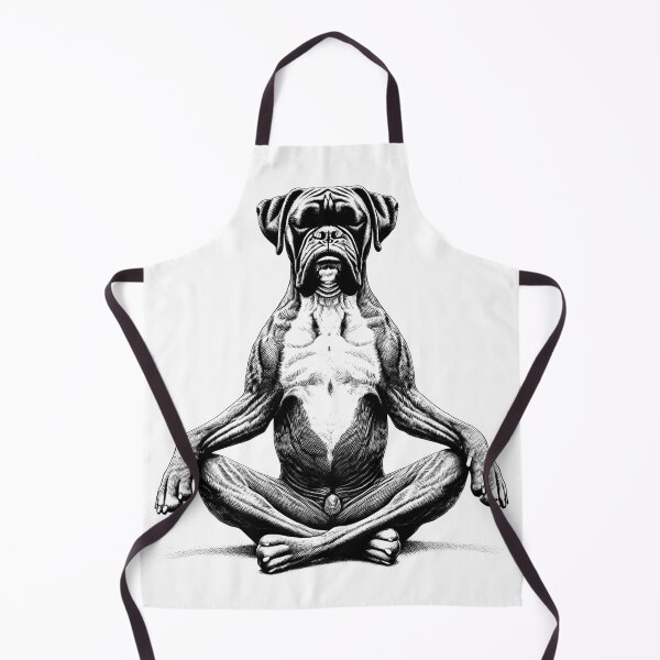 Artikelvorschau, Boxer Hund Yoga Lotus Meditation Hundeliebhaber entworfen und verkauft von DoodleTortle.
