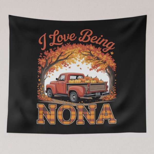 Item preview, I Love Being Nona Pumpkin Truck Fall Thanksgiving designed and sold by Vastingan.