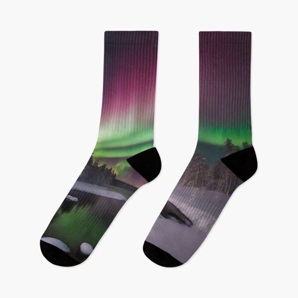 Item preview, Aurora Borealis Over Snowy River designed and sold by afrancisCL.