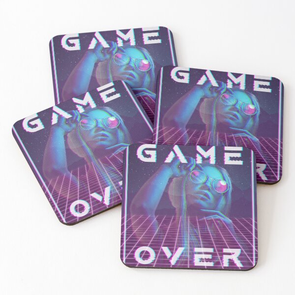 Item preview, Game Over - Vaporwave/Outrun designed and sold by griffons.
