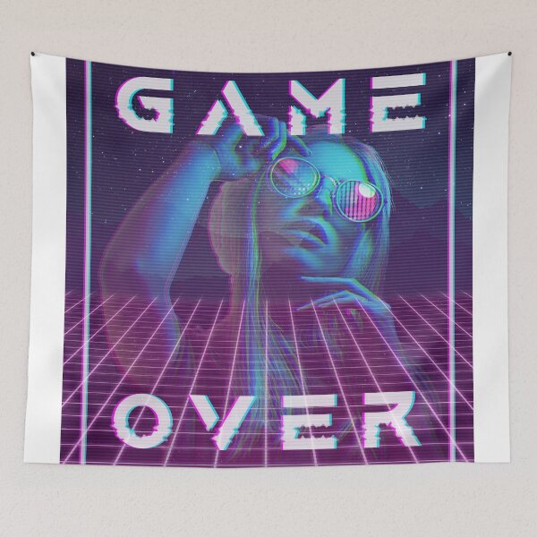 Item preview, Game Over - Vaporwave/Outrun designed and sold by griffons.