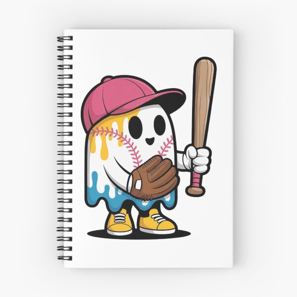 Item preview, Ice Cream Drip Ghost Baseball Spots Baseball Drip Halloween  designed and sold by Ikwalima.