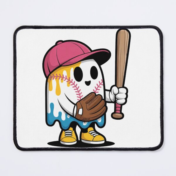 Item preview, Ice Cream Drip Ghost Baseball Spots Baseball Drip Halloween  designed and sold by Ikwalima.