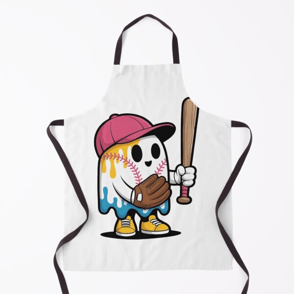 Item preview, Ice Cream Drip Ghost Baseball Spots Baseball Drip Halloween designed and sold by Ikwalima.