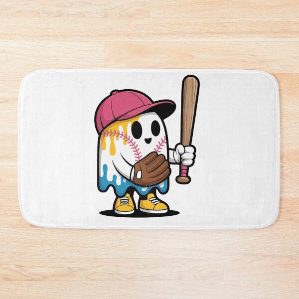Item preview, Ice Cream Drip Ghost Baseball Spots Baseball Drip Halloween  designed and sold by Ikwalima.