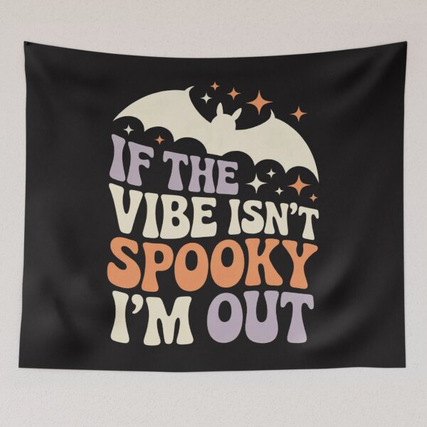 Item preview, If The Vibe Isn’t Spooky I’m Out Hippy Halloween Vibes designed and sold by Ikwalima.