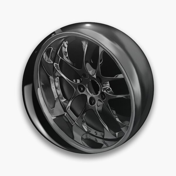 Item preview, Black White Holographic Rim designed and sold by Emilia's Garage.