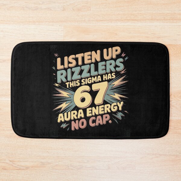 Item preview, Listen Up Rizzlers This Sigma Has 67 Aura Energy No Cap designed and sold by AScribbler0.