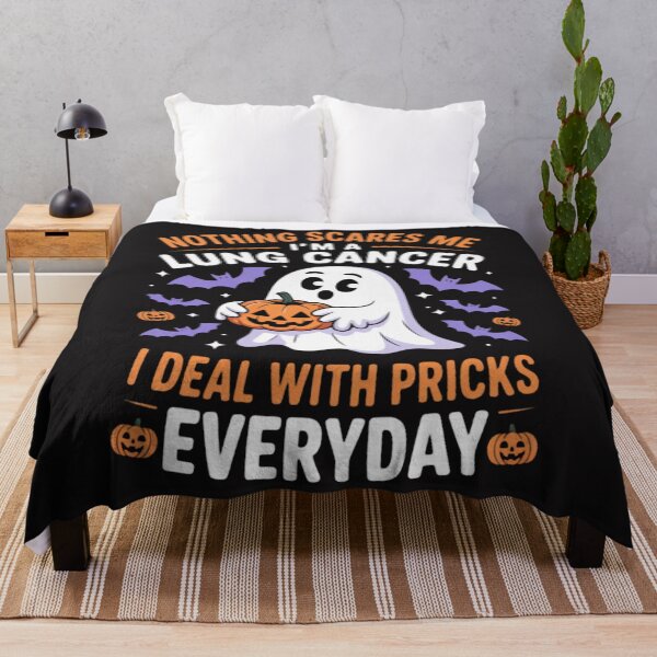 Item preview, I'm A Lung Cancer Deal With Pricks Everyday Halloween Boo designed and sold by Ikwalima.