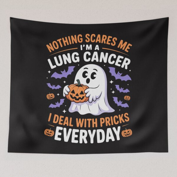 Item preview, I'm A Lung Cancer Deal With Pricks Everyday Halloween Boo designed and sold by Ikwalima.