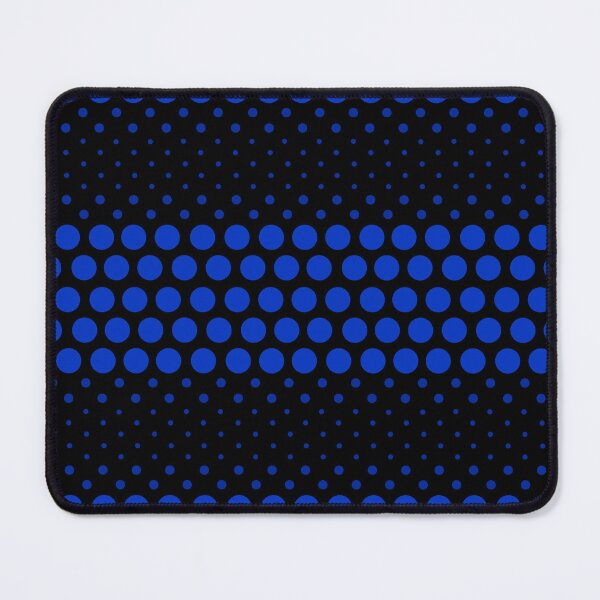 Item preview, Dotwave Cobalt Blue Polka Dots on Black designed and sold by POLKAIWERX.