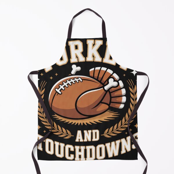 Item preview, Turkey And Touchdowns Happy Thanksgiving Fall Autumn Turkey designed and sold by GarinaguHN.