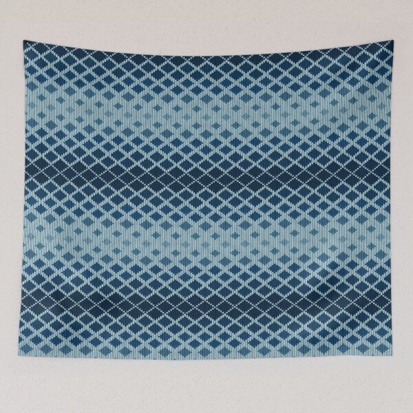 Item preview, Knitted Argyle Gradient in Blue Tones designed and sold by teaw-teaw.