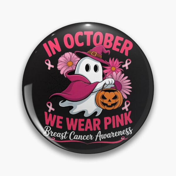 Item preview, in October We Wear Pink Witch Breast Cancer Women Halloween designed and sold by Ikwalima.