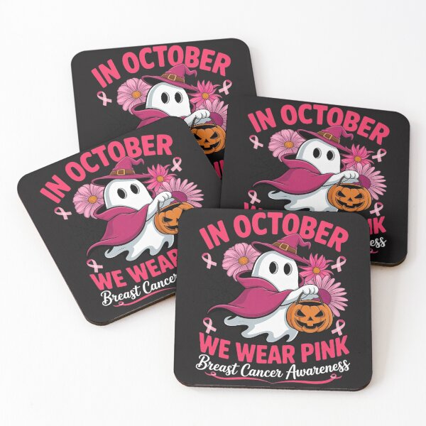 Item preview, in October We Wear Pink Witch Breast Cancer Women Halloween designed and sold by Ikwalima.