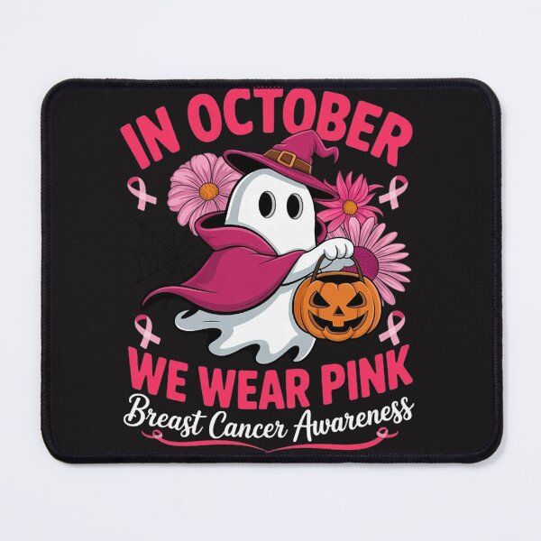 Item preview, in October We Wear Pink Witch Breast Cancer Women Halloween designed and sold by Ikwalima.